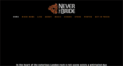 Desktop Screenshot of neverthebride.com