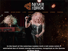 Tablet Screenshot of neverthebride.com